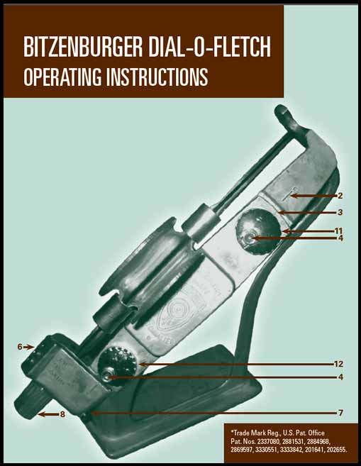Bitzenburger Fletching Jig Operating Instructions